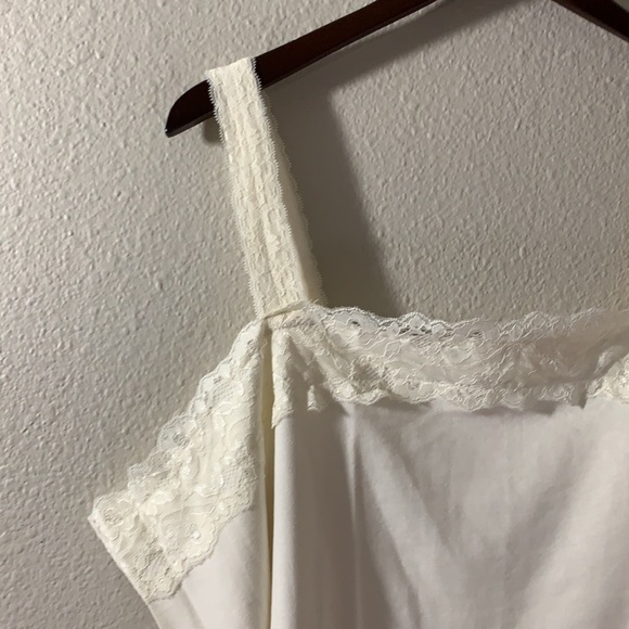 Women’s Within Cami Sz 2X women’s plus Size ivory cotton stretch lace trim boho - Picture 9 of 12